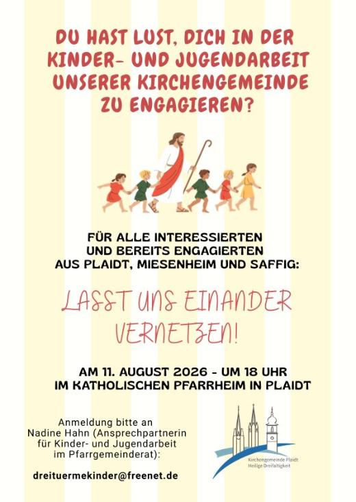 Einladung Kooperationtreffen Pfarrei Heilige Dreifaltigkeit Plaidt