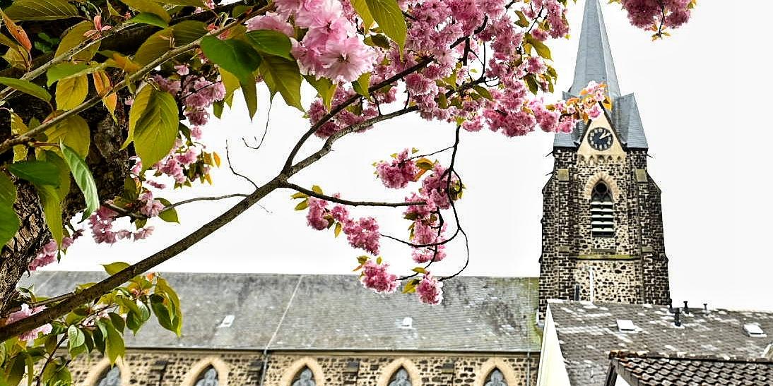 Kirche Plaidt Frühling