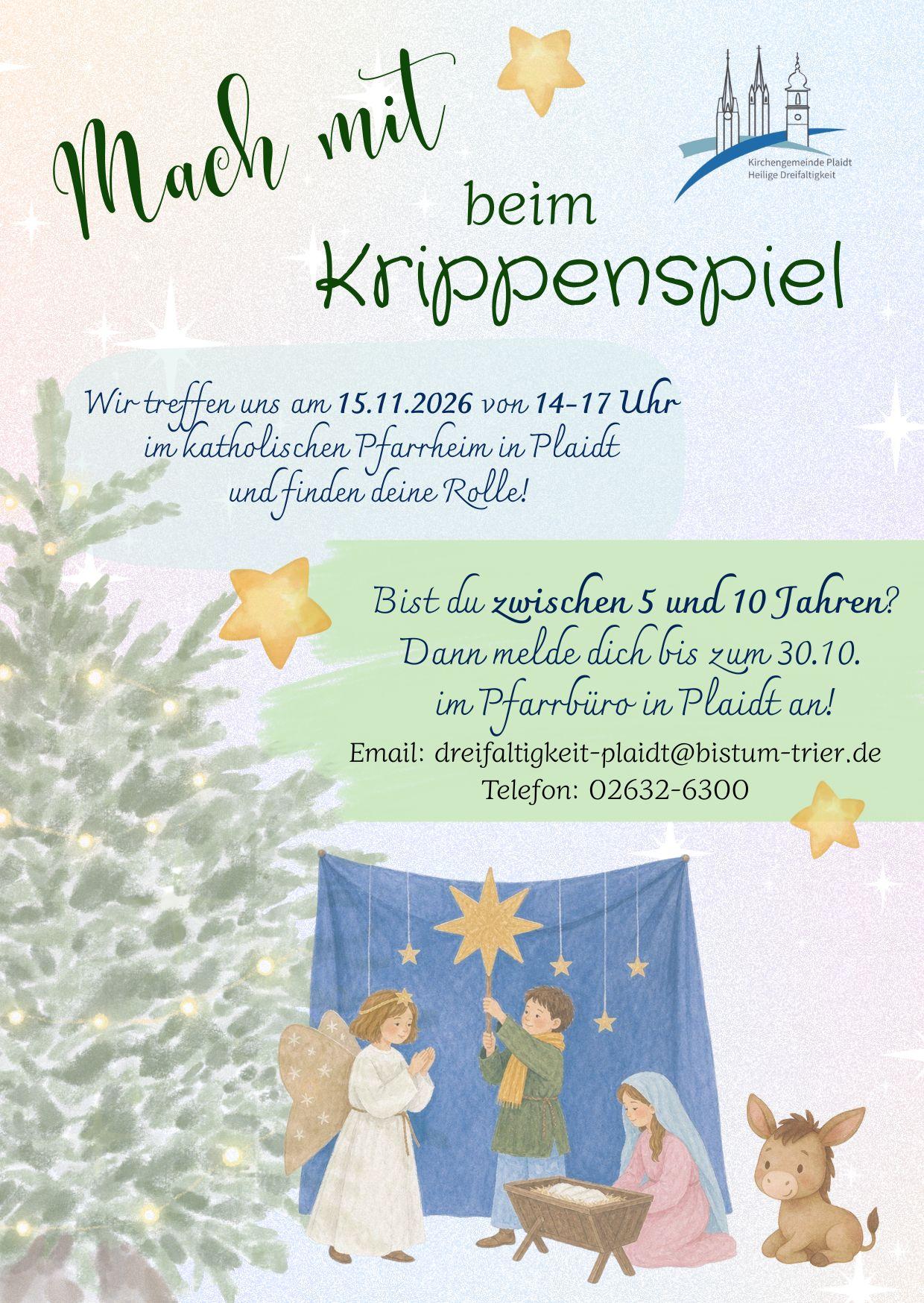 Mach mit beim Krippenspiel
