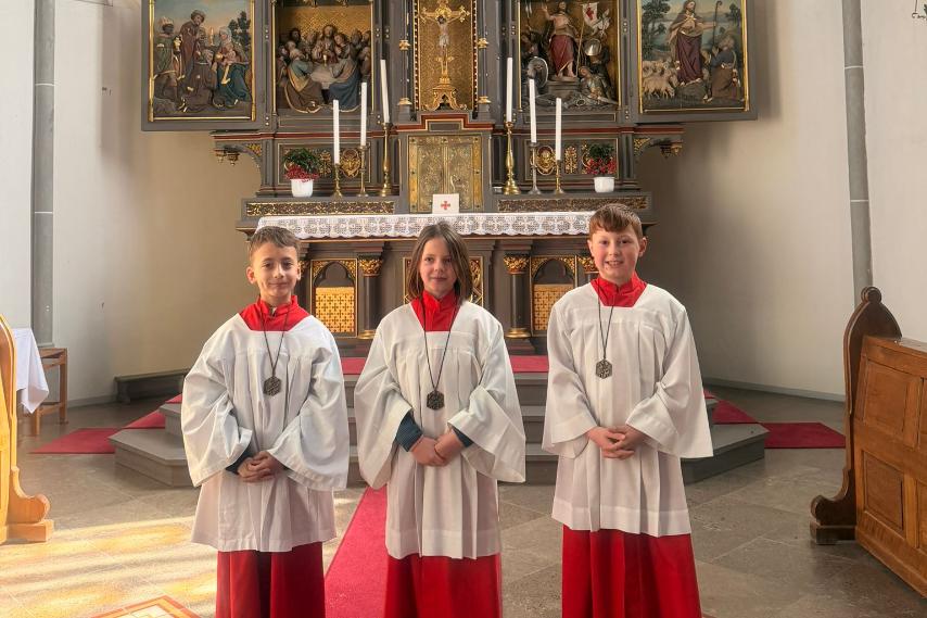 Neue Messdiener aus Plaidt (c) Nadine Hahn Neue Messdiener aus Plaidt