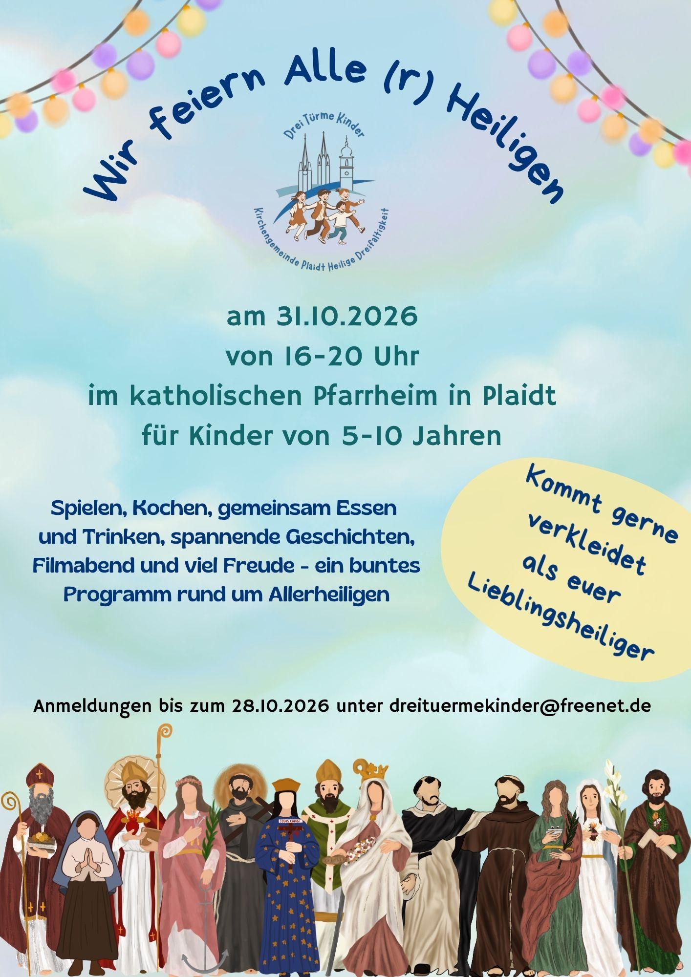 Wir feiern Alle(r) Heiligen