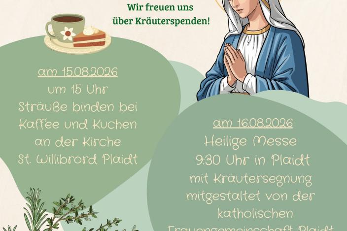 Flyer Kräutersegnung Maria Himmelfahrt 2026
